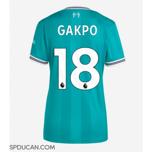 Zenski Nogometni Dres Liverpool Cody Gakpo #18 Rezervni 2025-26 Kratak Rukav